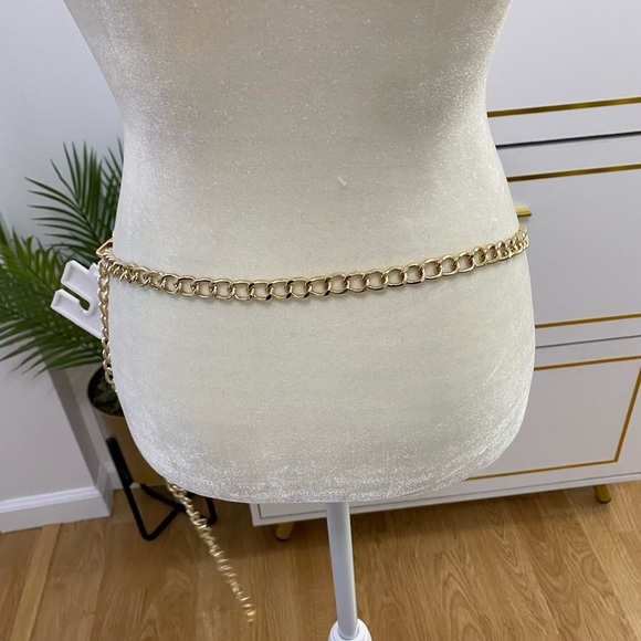 MICHAEL KORS WOMEN’S GOLD METAL BELT SIZE L/XL - Picture 7 of 11